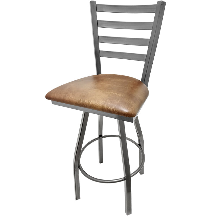 Oak Street Mfg. Clear Coat Swivel Frame Bar Stool SL135C1-S