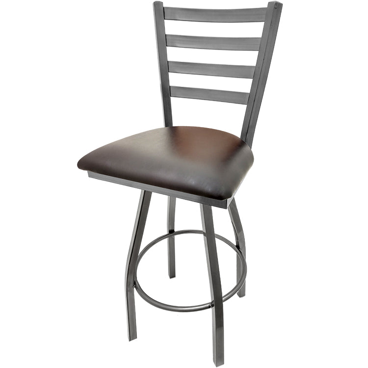 Oak Street Mfg. Clear Coat Swivel Frame Bar Stool SL135C1-S
