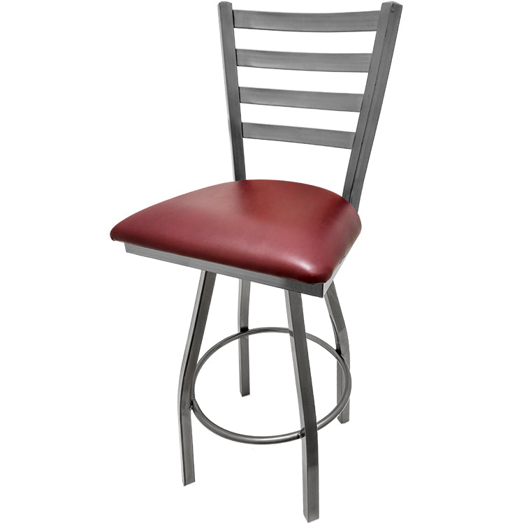 Oak Street Mfg. Clear Coat Swivel Frame Bar Stool SL135C1-S