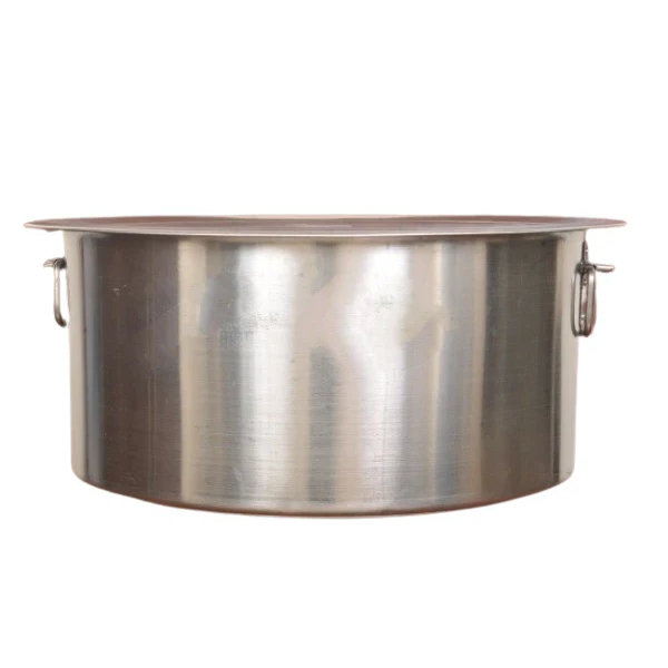 Heavy Duty Stainless Steel Sauce Pot or Patila w/ Lid 180 Qt.