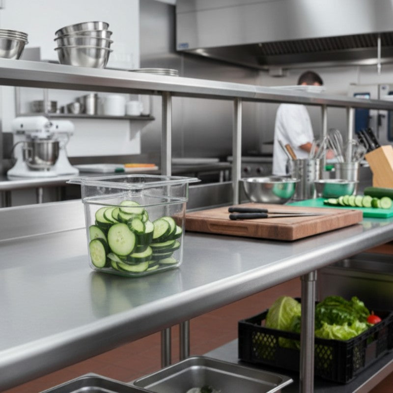 Camwear Polycarbonate Food Pan 1/6 Size 6" D 66CW135