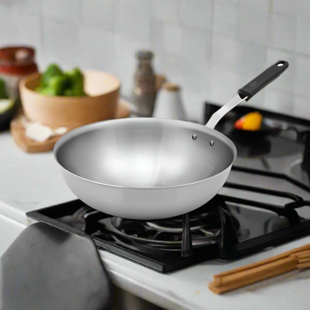 Vollrath Tribute 3-Ply Stainless Steel Stir Fry Pan 11" 702111