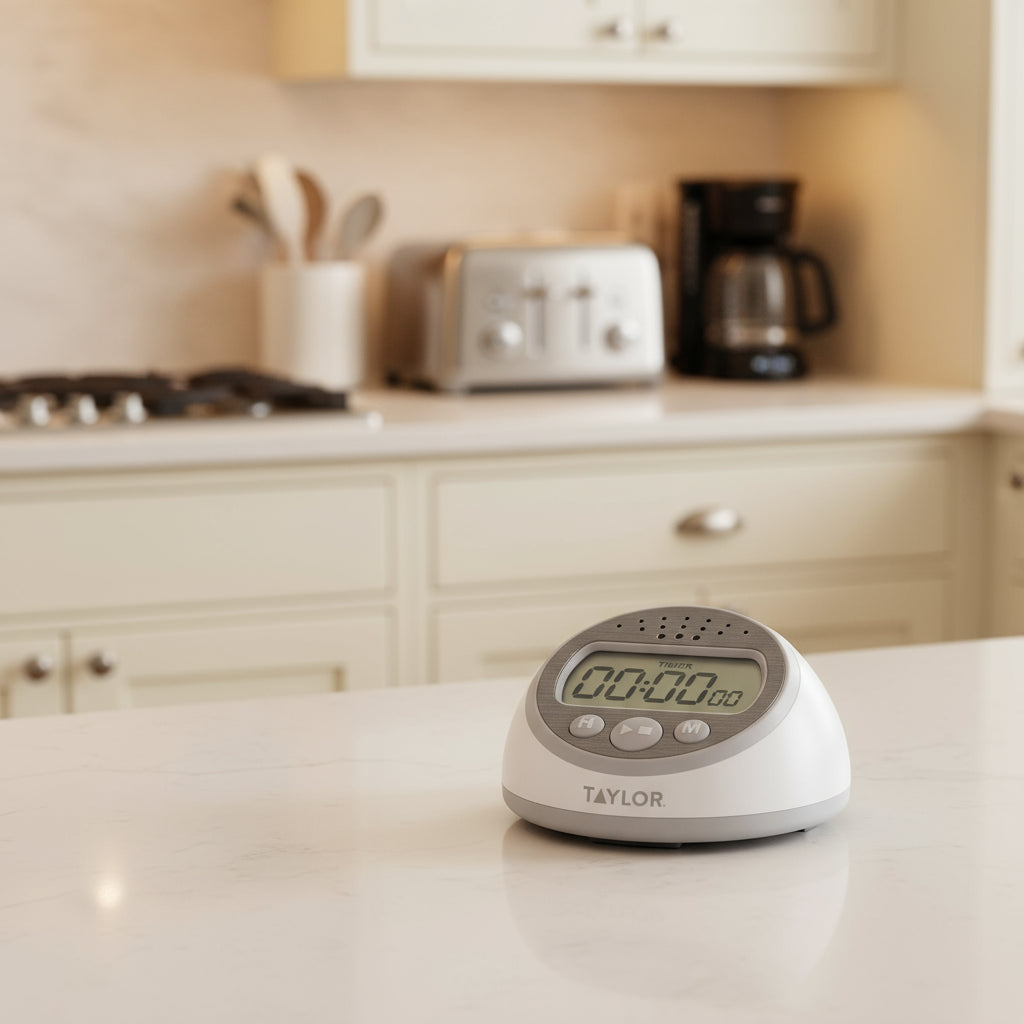 Taylor Extra Loud Digital Kitchen Timer w/ Clock 5873