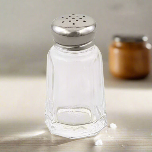 Browne Glass Shaker with Stainless Steel Top 1 oz. 571912 - 6/Case