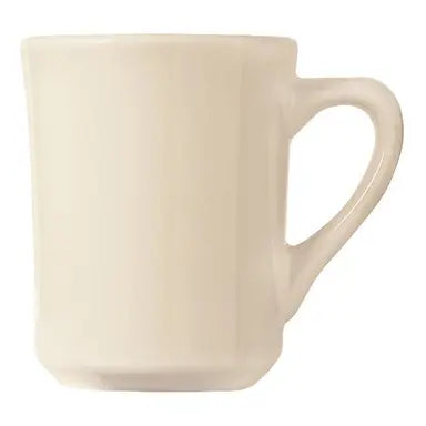 Yanco Cream White Tiara Mug 8.5 oz. - RE-8-T 36/Case