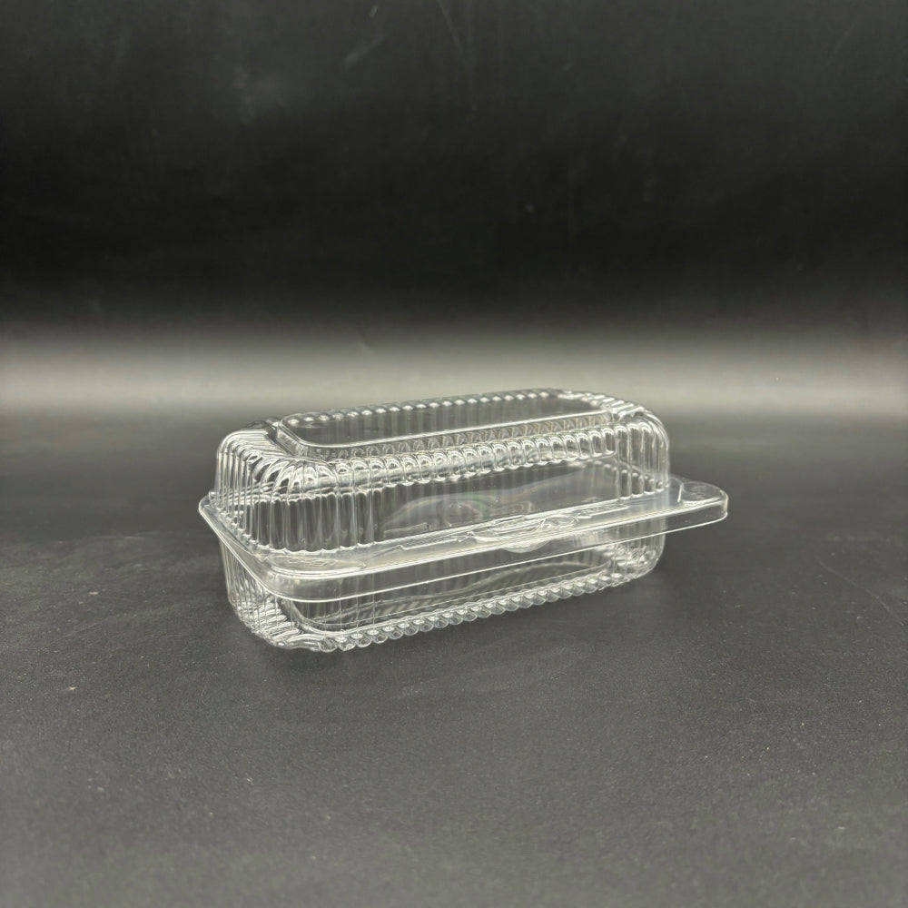 DFI Clear Hinged Hoagie Container 5-3/4" x 2-2/8" x 2-1/2" LBN-3500 - 250/Case