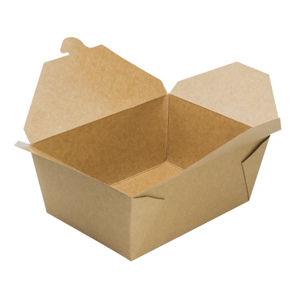 Take Out Box #4 Kraft Paper 7-7/8" x 5-1/2" x 3-1/2" - 160/Case