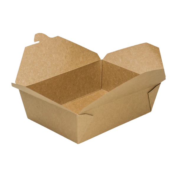 Take Out Box Kraft Paper #3 7-3/4" x 5-1/2" x 2-1/2" - 200/Case