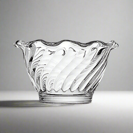 Winco Clear Plastic Ice Cream/Berry Dish 5 oz. -12/Pack