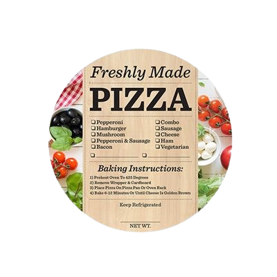 Grab & Go Label Freshly Made Pizza Checkoff - 250/Roll