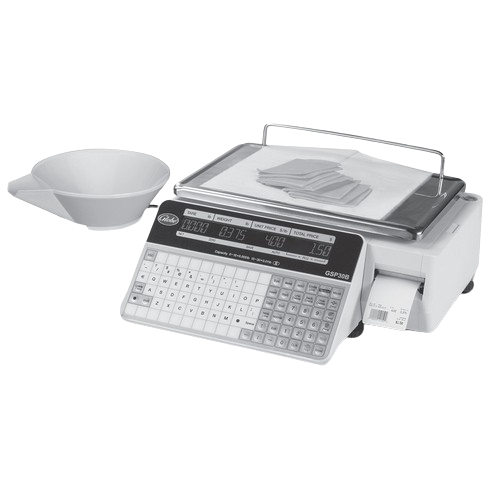 Globe Food Equipment Label Printer Scale 30 lb. capacity