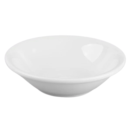 Yanco Ultima Bright White Round Rolled Edge Stoneware Fruit Dish 5-1/2 oz. AC-11