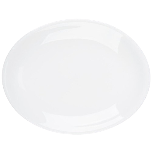 Libbey Porcelana™ Platter Rolled Edge Bright White 9-3/4" 840-520R-9