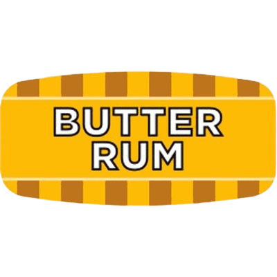 Mini Flavor Label Butter Rum - 1,000/Roll