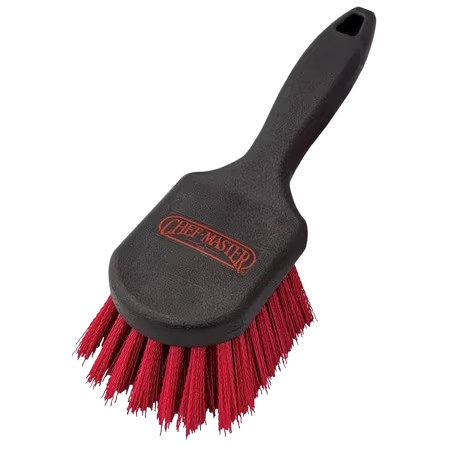 Chef Master™ Short Handled Pot Brush Red 8"