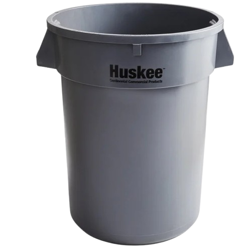 Huskee 32 Gallon Gray Round Trash Can