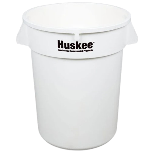 Huskee 32 Gallon White Round Trash Can