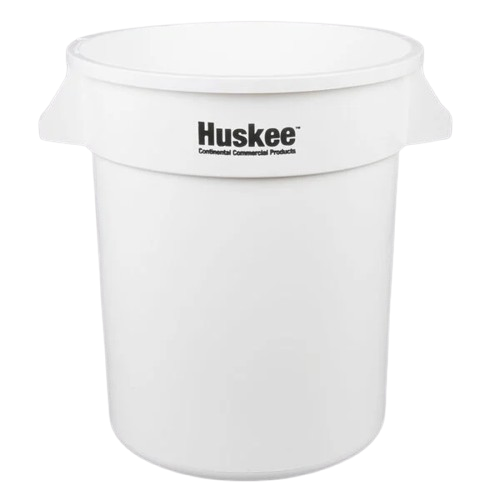 Huskee 20 Gallon White Round Trash Can