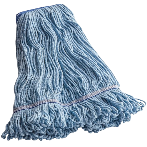 Mop Head Small Loop End 4-Ply Blue 16 oz. - 12/Case