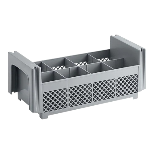 Cambro Camrack Half Size 8 Compartment Flatware Basket Soft Gray