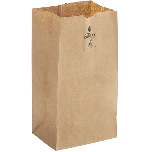 Brown Paper Bag #4 Heavy Duty - 400/Bundle