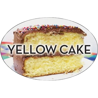 Standard Flavor Label Yellow Cake - 500/Roll