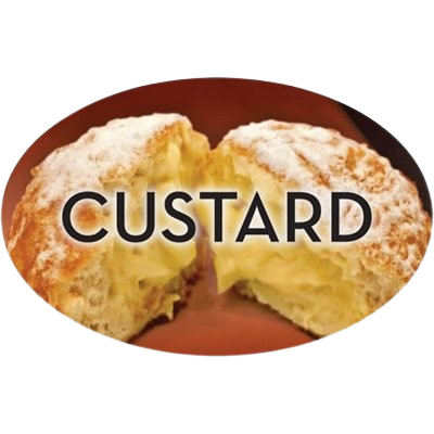 Standard Flavor Label Custard - 500/Roll