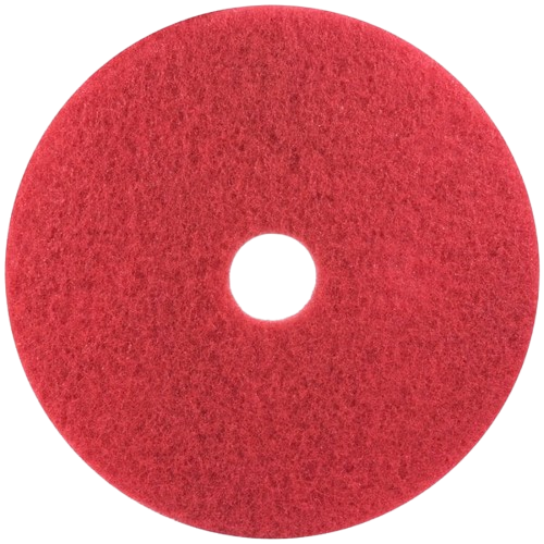 Red Buffing Floor Pad 20" - 5/Case