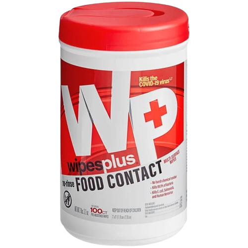 No-Rinse Food Contact Surface Sanitizing Wipes 100 Count