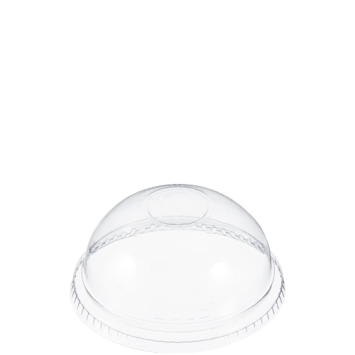 Dart Mfg. Clear Dome Lid With No Hole For 9-12 oz. Cups DNR662 - 1000/Case