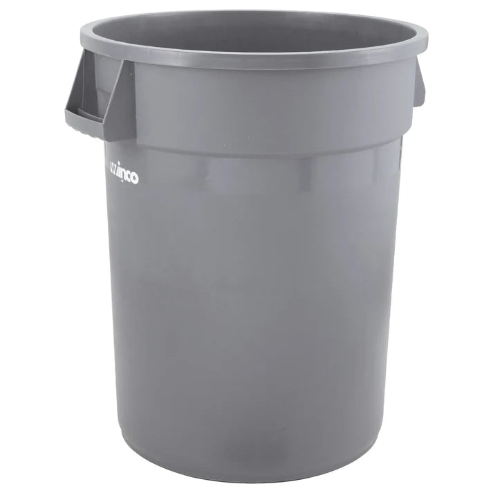 Huskee 32 Gallon Gray Round Trash Can