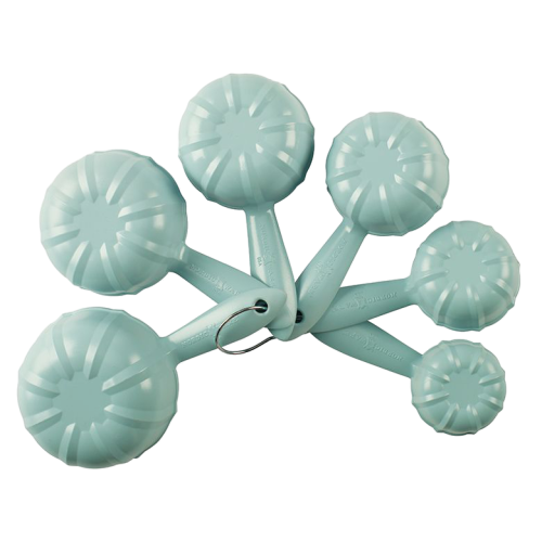 Nordic Ware Bundt Measuring Cups 1 3/4 1/2 2/3 1/3 1/4 Measuring Cups 7" x 3.88" x 3.13" Green BPA-Free and Melamine Free High-Heat Plastic