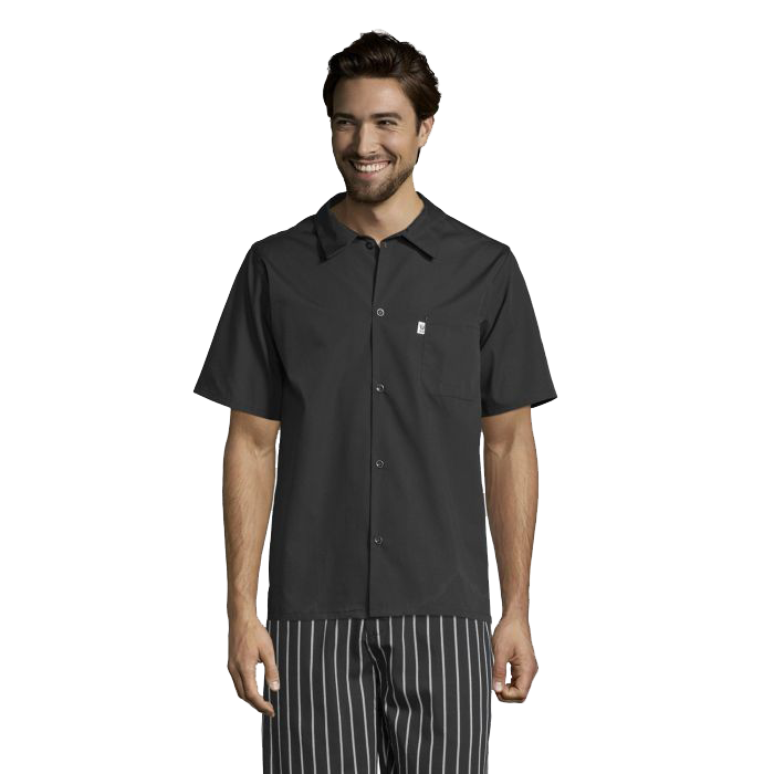 Uncommon Threads Mesh Utility Shirt Large Black Unisex 65/35 Poly/Cotton Poplin