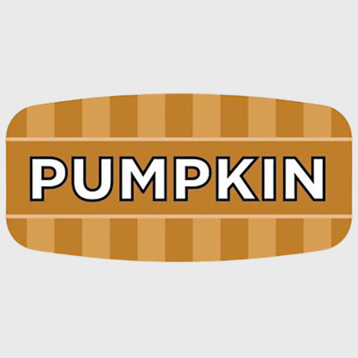 Mini Flavor Label Pumpkin - 1,000/Roll