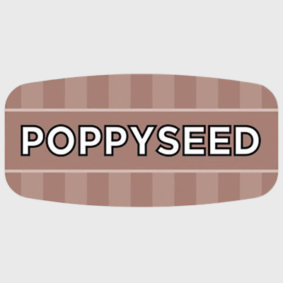 Mini Flavor Label Poppyseed - 1,000/Roll