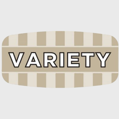 Mini Flavor Label Variety - 1,000/Roll