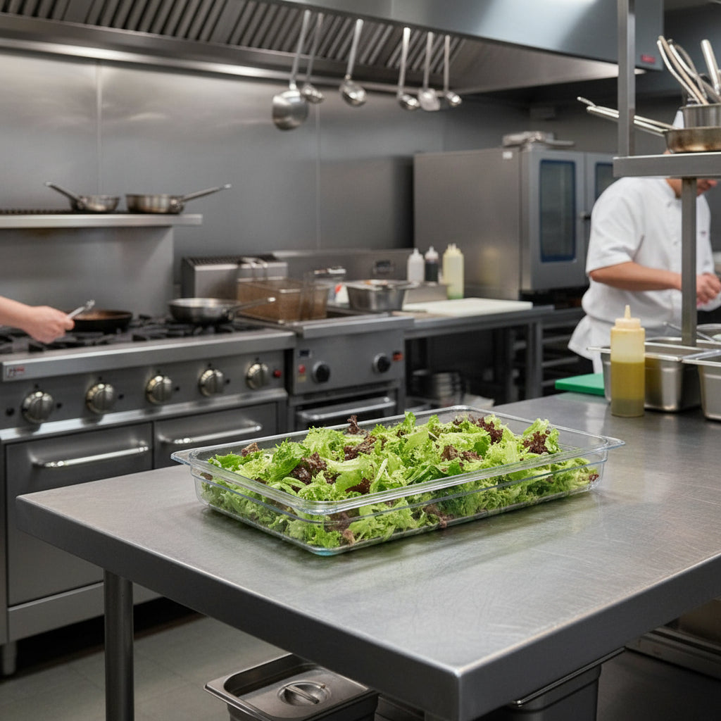 Cambro Camwear Polycarbonate Food Pan Full Size 2.5" D 12CW135