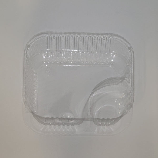 Nacho Tray - 2 Compartment, Clear Plastic - 500/Case