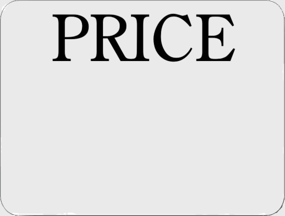Price (Write On) Promotional Label - 1000/Roll