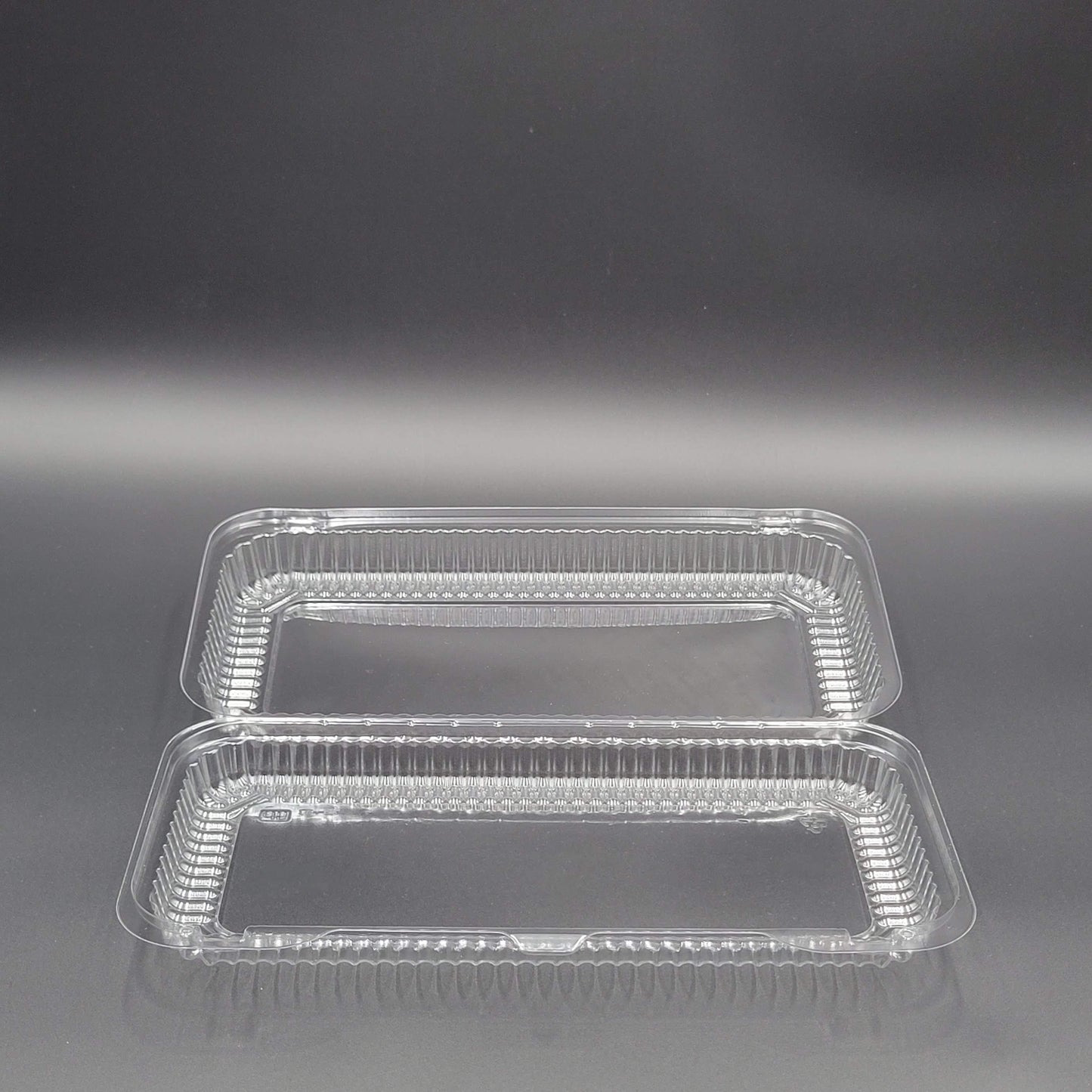 DFI Clear Hinged OPS Plastic Danish Container 13-3/8" x 6-3/4" x 3-1/4" LBH-692 - 200/Case