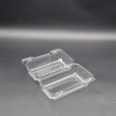 DFI Clear Hinged Hoagie Container 7-3/5" x 5" x 3-4/5" LBH-466 - 500/Case