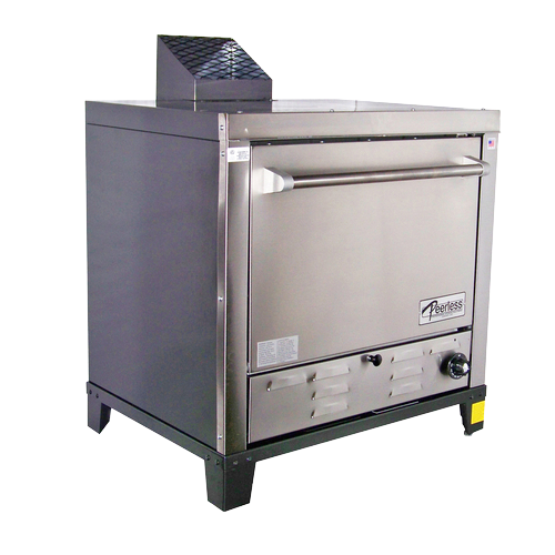 Peerless Countertop Pizza Oven Gas With Four 24"W x 19"D Removable Pizza Stones