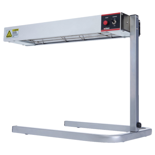 Winco Strip Heater Electric with Adjustable Stand Aluminum 14"W x 25-1/2"D