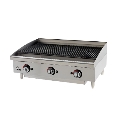 Star Natural Gas Countertop Charbroiler Manual Controls 36" W