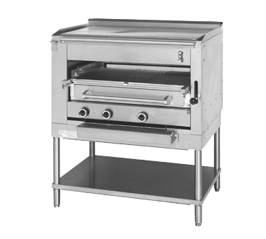 Montague Stainless Steel Infrared Deck Steakhouse Gas Broiler 36" W C36SHBPL