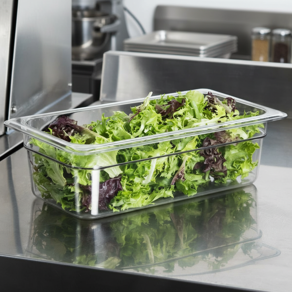 Cambro Camwear Polycarbonate Food Pan 1/3 Size 4" D 34CW135