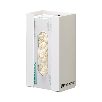 superior-equipment-supply - San Jamar- Chef Revival - San Jamar White Disposable Glove Dispenser