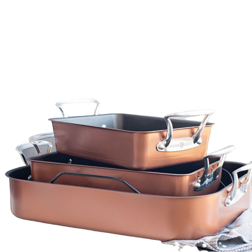 Nordic Ware Large Roaster 14" x 8.5" x 3.13" Copper Brown Aluminized Steel