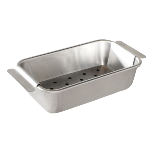 Nordic Ware Meat Loaf Pan and Lifting Trivet Silver Aluminum 45930