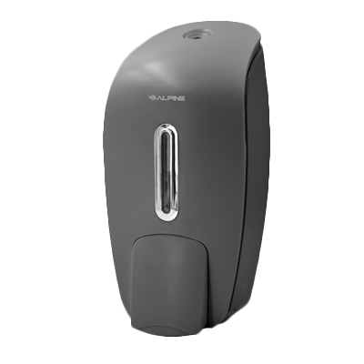 superior-equipment-supply - Alpine Industries - Alpine Industries Soap Dispenser Gray Surface Mount Manual 27 oz Capacity 4-3/5"W x 4-1/10"D x 9-3/5"H